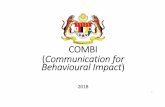COMBI Communication for Behavioural Impactadfh.usm.my/images/pdf_combi_/COMBI-Umum.pdfkandungan 1. pengenalan 2. tujuan 3. pendekatan 4. strategi komunikasi bersepadu 5. aktiviti utama