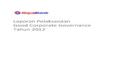 Pelaksanaan Good Corporate Governance Tahun 2012 · berpedoman pada prinsip Good Corporate Governance (GCG). Bank melaksanakan GCG dengan melibatkan dan mempertimbangkan keseimbangan