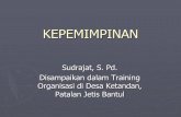 KEPEMIMPINAN - staffnew.uny.ac.idstaffnew.uny.ac.id/upload/132319840/pengabdian/ppm-kepimpinan.pdf · berdasarkan situasi. Transaksional vs Transformasional Transaksional Kepemimpinan