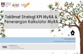 Taklimat Strategi KPI MyRA & Penerangan Kalkulator MyRAfkm.uitm.edu.my/v3/images/2018/slide/myra.pdf · Penerangan Kalkulator MyRA. SARJANA AKADEMIA Pengajaran dan Pembelajaran Penyelidikan