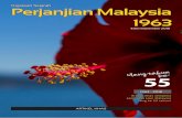 Kupasan Sejarah Perjanjian Malaysia 1963 - pmo.gov.my fileSarawak dan Singapura”. Perjanjian ini telah ditan-datangani pada 9 Julai 1963 di London dan teks yang sah di sisi undang-undang