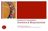 Distribusi Probabilitas : Gamma & Eksponensialdebrina.lecture.ub.ac.id/files/2017/10/11-Distribusi-Gamma-dan-Eksponensial.pdf · suatu putaran kerja tertentu mengikuti suatu distribusi