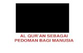 AL QUR’AN SEBAGAI PEDOMAN BAGI MANUSIAstaffnew.uny.ac.id/upload/132161222/lainlain/AQ+pedoman+manusia.pdf · semesta alam (192) Dia dibawa turun oleh Ar Ruh Al Amin (malaikat Jibril)
