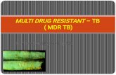 MULTI DRUG RESISTANT – TB ( MDR TB) - paru.fk.unand.ac.idparu.fk.unand.ac.id/wp-content/uploads/2018/05/2.6.3.5.MDR-TB.pdfTB-MDR “ M.tuberculosis yang resisten terhadap Rifampisin