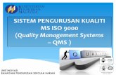 SISTEM PENGURUSAN KUALITI MS ISO 9000 - Utamajpnperak.moe.gov.my/jpn/attachments/article/2102/1... · MS ISO 9000 (Quality Management Systems ... pembekal adalah saling bergantung,