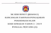 SK SERI BUNUT (JBA0043) RANCANGAN TAHUNAN … PEND ISLAM KSSR SEMAKAN TH 3-PENGGAL … · rancangan tahunan pengajaran pendidikan islam kssr semakan tahun 3 - 2019 penggal pertama