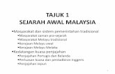 TAJUK 1 SEJARAH AWAL MALAYSIA - vodppl.upm.edu.myvodppl.upm.edu.my/uploads/docs/TAJUK 1.pdf · TAJUK 1 SEJARAH AWAL MALAYSIA Masyarakat dan sistem pemerintahan tradisional Masyarakat