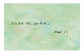 Runge-Kutta - ukm.my Kutta.pdf · Tahu bentuk umum kaedah Runge_Kutta; ... polinomial, siri Taylor boleh digunakan untuk menentukan ralat menggunakan kaedah Euler. Menggunakan persamaan