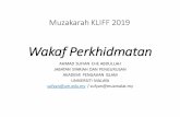 WakafPerkhidmatan - kliff.com.mykliff.com.my/wp-content/uploads/2019/04/Ahmad-Sufian.pdf · pengekalan asset sehingga hari kiamat diluaskan maksudnya lantaran asas kedudukan wakaf
