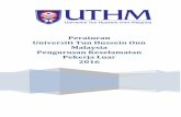 Peraturan Universiti Tun Hussein Onn Malaysia Pengurusan ...pendaftar.uthm.edu.my/v2/doc/pekeliling/Pengurusan Keselamatan Pekerja... · “pelekat kenderaan”, ertinya suatu kebenaran