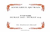 ANWARUL QU’RAN TAFSIR SURAT 102 - SURAT 114ahmadiyah.org/wp-content/uploads/2015/08/anwarul-quran-102-to-114.pdf · Terjemahan dalam Bahasa Belanda (Surat 102-114) ..... 2008 We