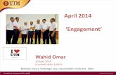 ‘Engagement’ Wahid Omar - utm.my fileAl-Mutaffifin: 1-6 Kecelakaan besar bagi orang-orang yang curang (dalam timbangan dan sukatan) Iaitu mereka yang apabila menerima sukatan (gantang