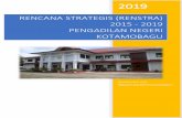 RENCANA STRATEGIS (RENSTRA) 2015 - 2019 PENGADILAN … · hukum dan keadilan di wilayah Kabupaten/Kota Bolaang Mongondow Raya Provinsi Sulawesi Utara. Penyusunan Reviu Rencana Strategis