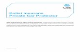 Polisi Insurans Private Car Protector - qbe.com Insurance/Policy wordings... · Perkataan dalam huruf tebal ... Contohnya, jika nilai pasaran kereta anda ialah RM100,000 tetapi anda