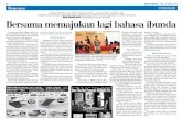 Bersama memajukan lagi bahasa ibunda - sim.edu.sg BH Advancing native... · TABIK kepada Majlis Bahasa Melayu Si-ngapura (MBMS) kerana berhasil mengada-kan sambulan Bulan Bahasa dan