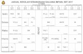 JADUAL 2017 (14062017) - sksaujanaimpian.com 1.pdf · SK Saujana Impian, 43000 Kajang, Selangor Class teacher : ASNA HAZIMA BINTI MOHD. ALIAS Timetable generated:15/06/2017 aSc Timetables