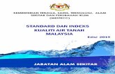 STANDARD DAN INDEKS KUALITI AIR TANAH MALAYSIA · adalah berdasarkan standard antarabangsa dan standard dari negara lain dan diadaptasi mengikut kesesuaian Malaysia, dengan mengambil