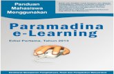 Panduan e-Learning - Wiki paramadinawiki.paramadina.ac.id/images/e/e9/Panduan_e-Learning_Bagi_Mahasiswa... · Komunikasi (TIK), setelah terdaftar sebagai mahasiswa oleh Direktorat