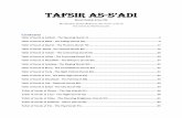 TAFSIR As-S’ADI - alazharclasses.com fileTAFSIR As-S’ADI [Surah Fatihah & Juz-30] By Shaykh Abdur-Rahman ibn Nasir as-Sa’di (Translated by Abû Rumaysah) Contents Tafsir of Surah