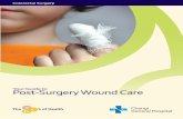 Post-Surgery Wound CareYour Guide to Surgery/Post... · oleh jururawat mengenai cara menukar balutan. • Sekiranya luka anda terdedah tanpa balutan, sila pastikan luka bersih dan