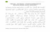 MUHAJIRIN DAN ANSAR” - e-masjid.jais.gov.my _ rumi _ maal hijrah.pdf · persaudaraan antara Muhajirin dan Ansar yang telah dipertautkan oleh Rasulullah SAW. atas dasar keimanan