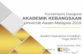 Universiti Awam Malaysia 2016 - mitasa.uitm.edu.my · awam mengikut pengertian Kanun Keseksaan (Akta 574). 20. PENGKORPORATAN UNIVERSITI 1994: Semua IPTA diarah membuat kajian kemungkinan