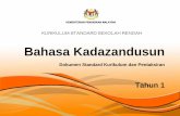 Bahasa Kadazandusun - gurubesar.my · KEMENTERIAN PENDIDIKAN MALAYSIA KURIKULUM STANDARD SEKOLAH RENDAH Bahasa Kadazandusun Dokumen Standard Kurikulum dan Pentaksiran TAHUN 1 Terbitan