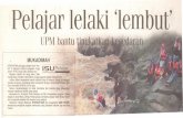 e a ar I em ut' - psasir.upm.edu.mypsasir.upm.edu.my/4243/1/0465.pdf · Menyedari itu, Universiti Putra Malaysia (UPM) mengadakan program Gerak Segak di Jeram Besu, Benta, Pahang