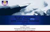Taklimat Daftar Risiko PTJ UiTM Terengganu · Company LOGO Bengkel Kemaskini Daftar Risiko PTJ UiTM Cawangan Kelantan HRD (A) 2 April 2017 Oleh: Zuraini Jusoh Penyelaras Pengurusan