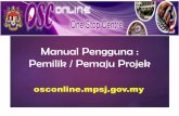 Manual Pengguna //portal.mpsj.gov.my/sites/default/files/Manual OSC Online Majlis... · permohonan merancang penoirian sangunan sementara cadangan MEM81NA SEBUAH BENGKEL KERETA 1