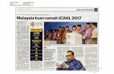 Jenis Akhbar : Utusan Malaysia Tarikh : 14/11/2017 Edisi ...angkasa.coop/bm/images/keratanakhbar/NOV/Malaysia-tuan-rumah-ICAKL... · tuan rumah dalam majlis sama yang berlangsung