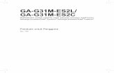 GA-G31M-ES2L/ GA-G31M-ES2C - download.gigabyte.eu€¦ · dari motherboard. Jika pin dorong dimasukkan seperti yang ditunjukkan pada gambar di atas, maka pemasangan telah selesai.