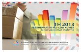 1H 2013 - mcmc.gov.my€¦ · 1. Penunjuk-penunjuk asas Malaysia 6 PERKHIDMATAN POS 2. Pejabat pos 8 3. Tenaga kerja pos 12 4. Liputan dan perkhidmatan pejabat pos 13 5. Peti dan