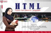 Hyper-Text Markup Languagepsm.upm.edu.my/3100/Bahan Pembelajaran/3100 P7 LamanWeb HTML.pdf · Terdapat dua belas (12) arahan saiz font: +6 hingga +1 dan -1 hingga -6 Tag Saiz Fon