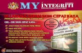 My Integriti Siri 2010 · menjayakan gagasan 'l malaysia di dahulukrn, / pencapaian di utamakan 'i *dan mencapai nkra dan pi . snu 3/2010 integriti informasi integriti secara maya