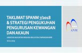 TAKLIMAT SPANM 7/2018 & STRATEGI PENGUKUHAN …€¦ · taklimat spanm 7/2018 & strategi pengukuhan pengurusan kewangan dan akaun jabatan akauntan negara malaysia cawangan miri 16.01.2019