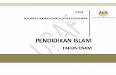 DSKP Pend Islam Tahun 6 -BPK[1]Jan 2015 · Pendidikan Islam adalah mata pelajaran teras yang wajib diajarkan kepada murid Islam di institusi pendidikan yang mempunyai sekurang-kurangnya