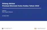 Sidang Akhbar Prestasi Ekonomi Suku Kedua Tahun 2019 · Ppt contribution to GDP. Quarterly GDP growth. 4.9-4-2 0 2 4 6 8 ... Source: Department of Statistics, Malaysia and Bank Negara