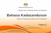 KURIKULUM STANDARD SEKOLAH RENDAH Bahasa Kadazandusun · KEMENTERIAN PENDIDIKAN MALAYSIA KURIKULUM STANDARD SEKOLAH RENDAH Bahasa Kadazandusun Dokumen Standard Kurikulum dan Pentaksiran