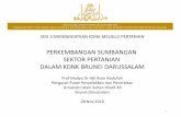 PERKEMBANGAN SUMBANGAN SEKTOR PERTANIAN DALAM … Kerja/Kertas Kerja 2018/28.11.2018 HARI... · darisegi kadar sumbangan keseluruhan ekonomi yang didominasikan oleh sektor minyak