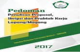 Pedoman Penulisan Proposal, Skripsi, dan Praktek Kerja ... · Pedoman Penulisan Proposal, Skripsi, dan Praktek Kerja Lapang/Magang 7 Tentang Kerangka Kualifikasi Nasional Indonesia