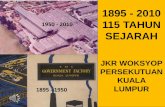 1895 - 2010 1950 - 2010 115 TAHUN SEJARAHepsmg.jkr.gov.my/images/4/4d/Slideshow-wokshop.pdf · Tapak Pengujian Jentera selepas Baikpulih di Ulu ... Penyelenggaran dan Menaiktaraf
