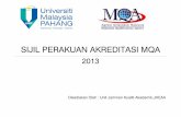 SIJIL PERAKUAN AKREDITASI MQA - Universiti Malaysia Pahang · Agensi Kelayakan Malaysia Malaysian Qualifications Agency No. SHŒ 07669 No. PENDAFTARAN : MQA/FA2218 PERAKUAN AKREDITASI