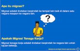 Apa itu migrasi? · Bekerja ke Luar Negeri Secara Legal dan Aman 1 Apa itu migrasi? Migrasi adalah tindakan berpindah ke tempat lain baik di dalam satu ... • Surat ijin dari suami/istri/orang