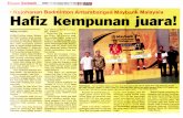yanan Badminton Antarabangsa Maybank Malaysia Hafiz … kempunan juara!.pdf · 2015-01-05 · nya. Apa yang pasti, faktor keced eraan telah membataskan perger akan Hafiz. Sementara