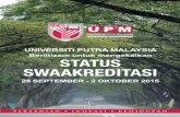 UNIVERSITI PUTRA MALAYSIA Beriltizam untuk mengekalkan ...Dokumen Pelan Strategik UPM 2014-2020 yang mempunyai maklumat terperinci berkaitan Matlamat UPM, boleh dirujuk atau dimuatnaik