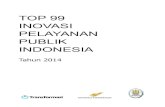 TOP 99 INOVASI PELAYANAN PUBLIK INDONESIA · TOP 99 INOVASI PELAYANAN PUBLIK INDONESIA TAHUN 2014 v (Center for Public Policy Transformation), yang digawangi oleh Bapak Ir. Sarwono