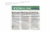 ARTIKEL SURATKHABAR Nama Suratkhabar : Utusan Malaysia ...myrepositori.pnm.gov.my/bitstream/123456789/3215/1/BahasaMelayuBaha... · Bahasa Melayu Memperkukuh Bahasa Inggeris) melalui