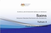 Tahun 4 · KSSR SCIENCE YEAR 4 2 AIMS Science Standards-Based Curriculum for Primary Schools (KSSR) is designed to instil interest and develop pupils’ creativity through experiences