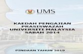 KAEDAH PENGAJIAN PRASISWAZAH UNIVERSITI MALAYSIA … · i kaedah pengajian prasiswazah universiti malaysia sabah 2014 (pindaan tahun 2019) isi kandungan bil perkara muka surat bahagian